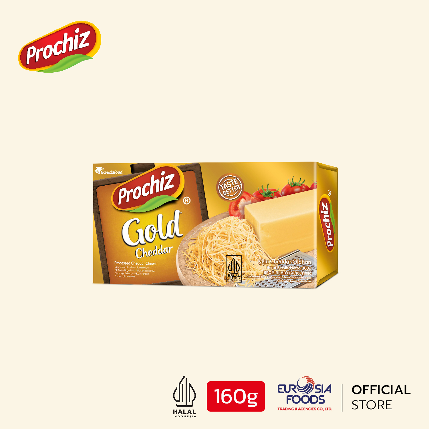 Prochiz Gold Cheddar  ขนาด160 G.