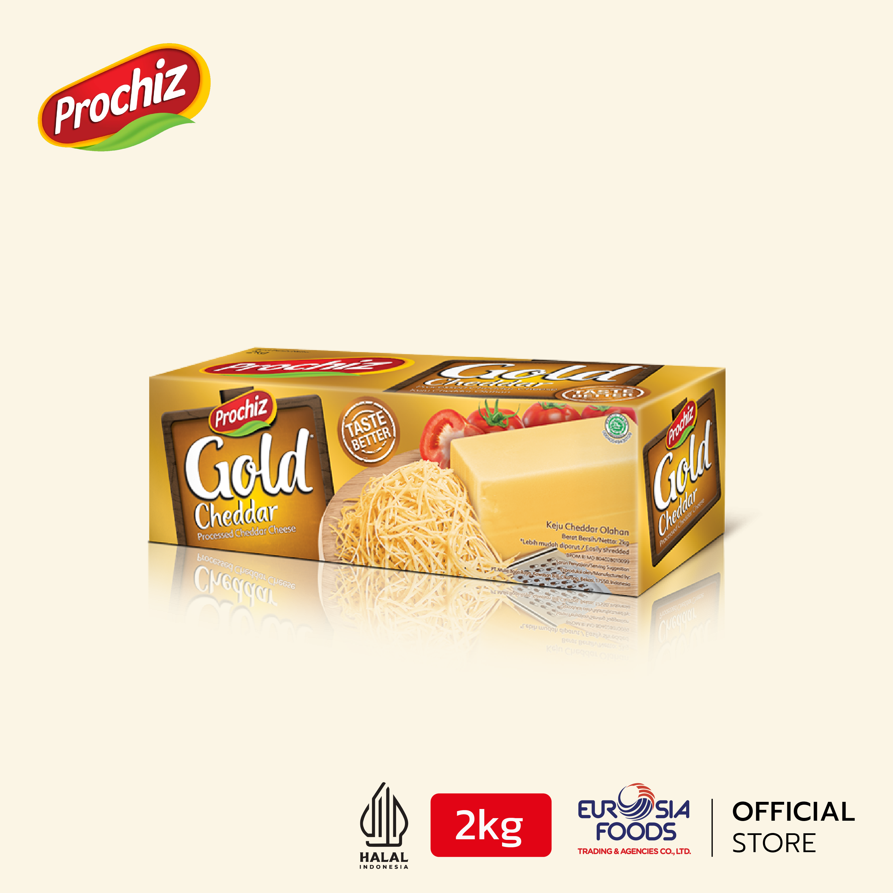 Prochiz Gold Cheddar  ขนาด 2 Kg.
