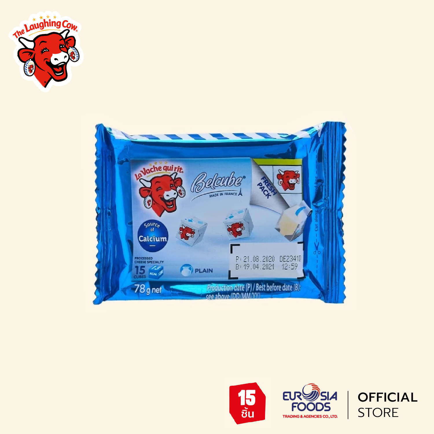 The Laughing Cow Belcube Cheese Spread Blue