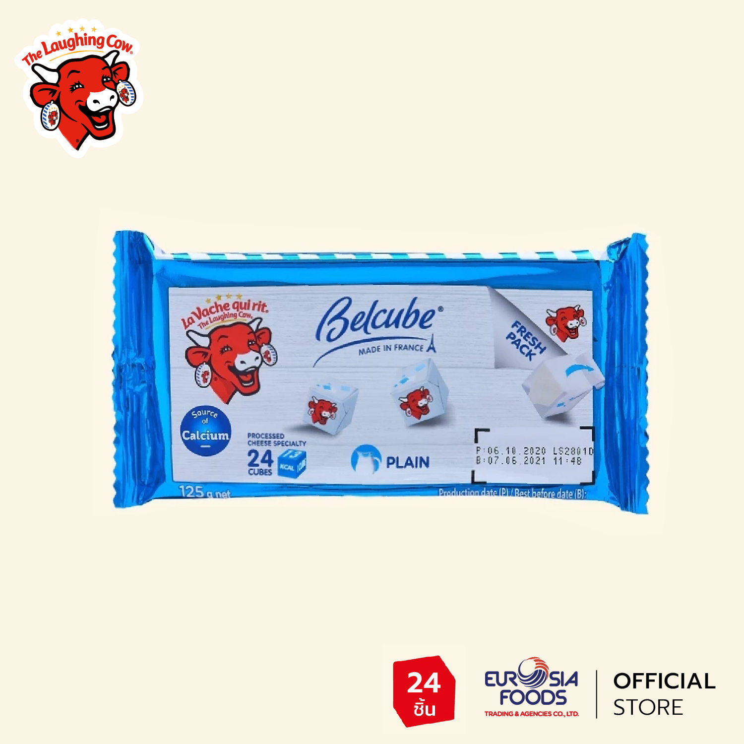 The Laughing Cow Cheese Spread BELCUBE BLUE 24C
